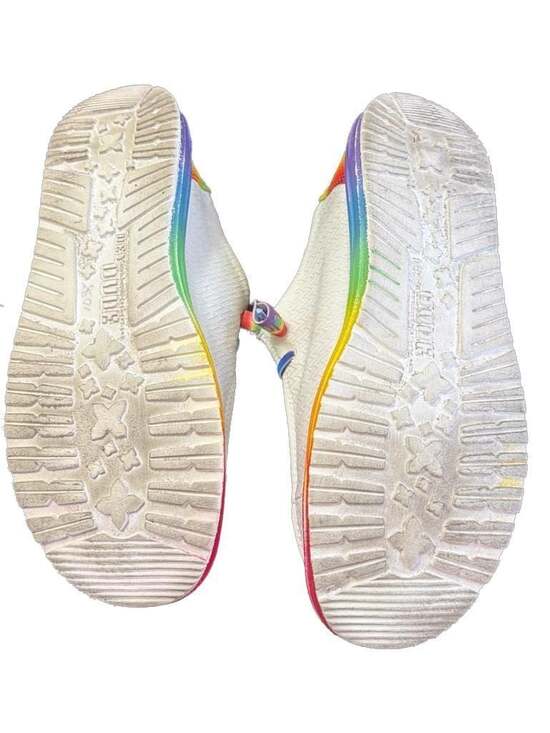 Hey Dude Wendy Pride Rainbow Casual Shoes Slip Ons. Read - Picture 4 of 7